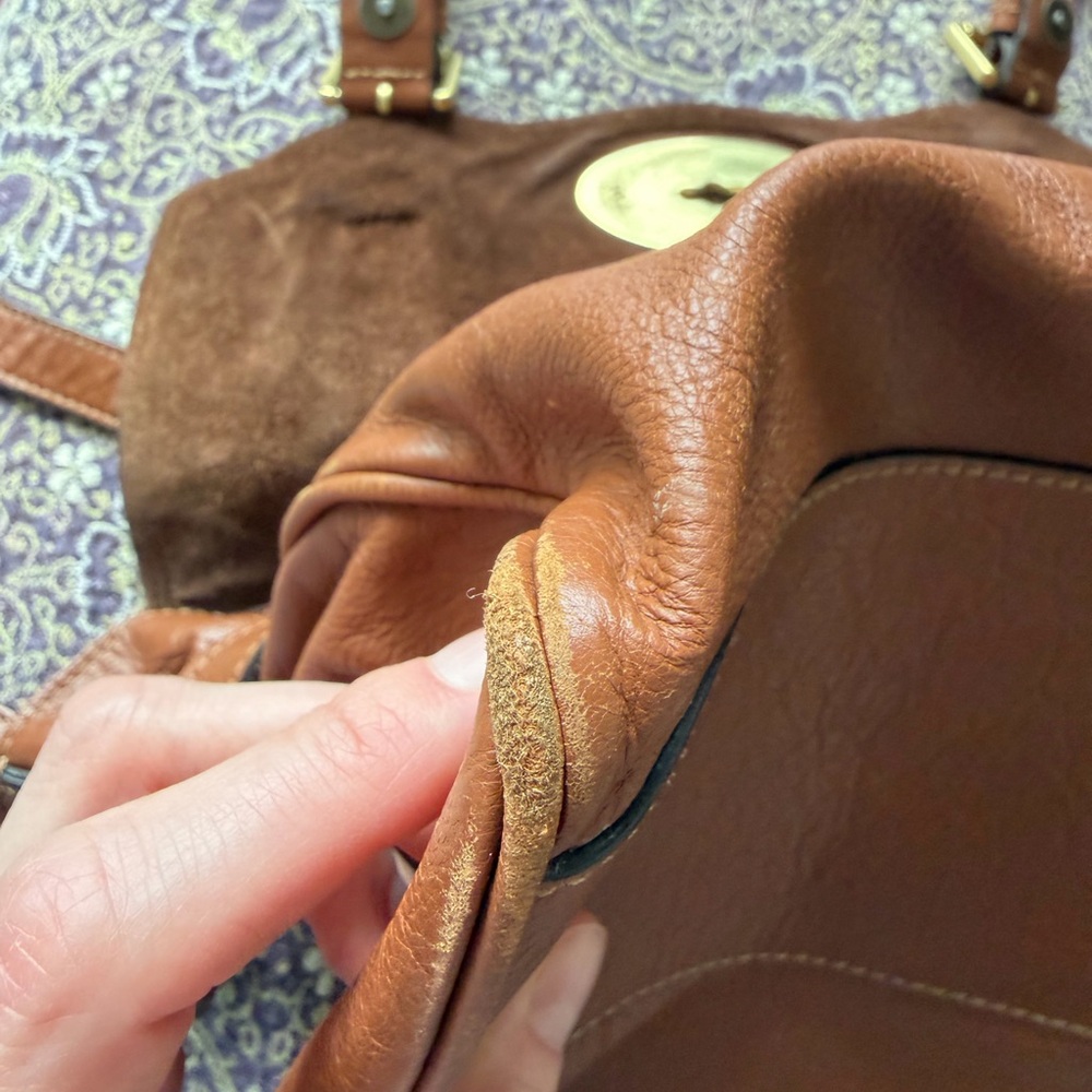 Mulberry Alexa Tan Leather Crossbody Bag with Gold Hardware - Picture 8 of 15